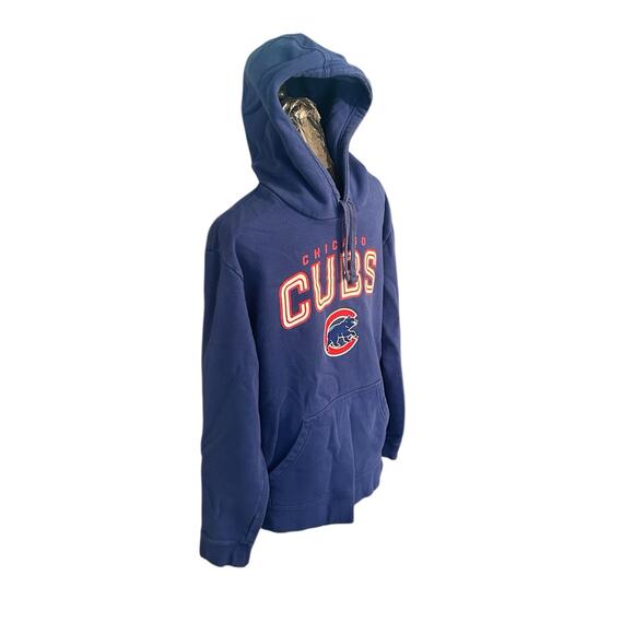 Chicago Cubs Fanatics Blue Hoodie‎ Size Large MLB - Picture 2 of 7